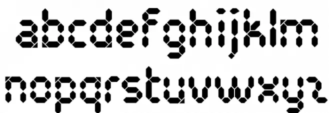 PocketCalculatorOT Font LOWERCASE