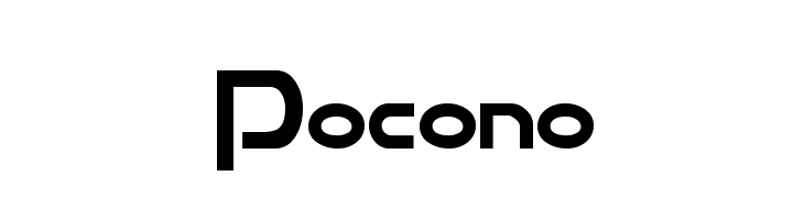 Pocono  font caratteri gratis