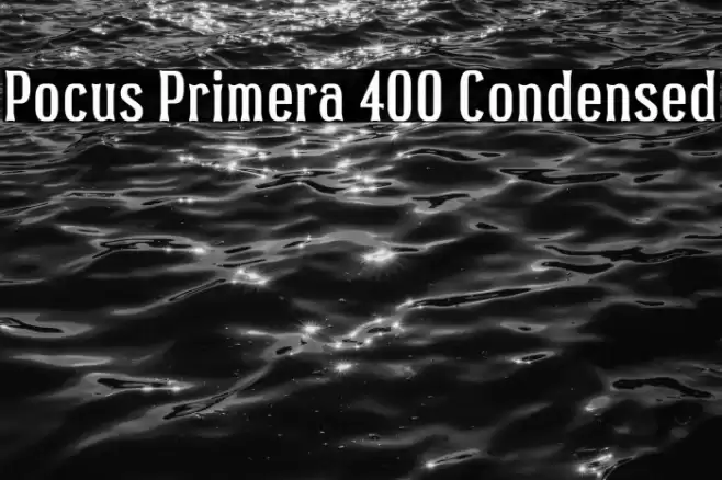 Pocus Primera 400 Condensed Font examples