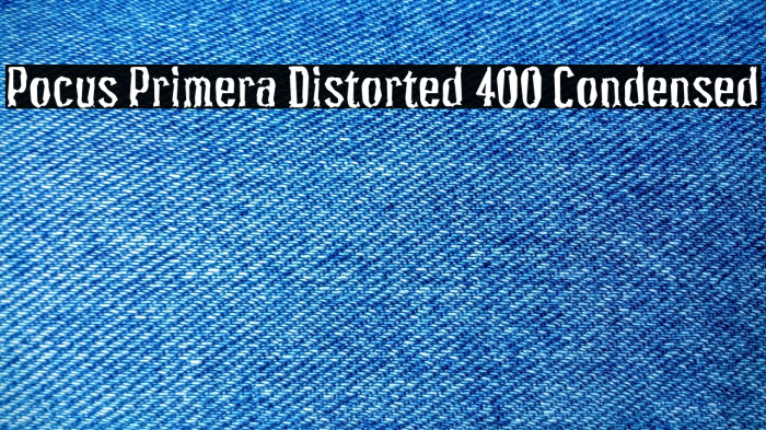 Pocus Primera Distorted 400 Condensed Example 2