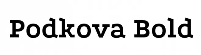 Podkova Bold  フリーフォントのダウンロード