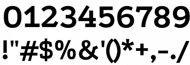 Podkova Bold Font OTHER CHARS