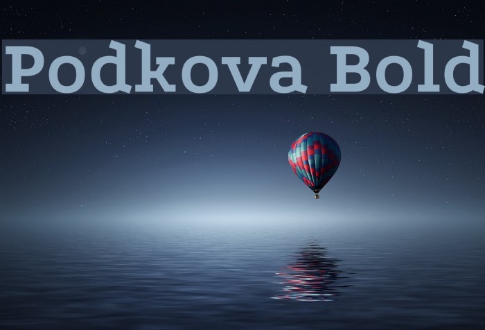 Podkova Bold Font examples