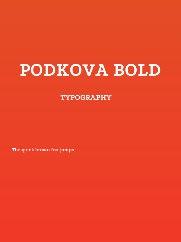 Podkova Bold Poster