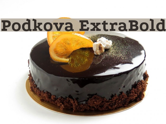 Podkova ExtraBold Font examples