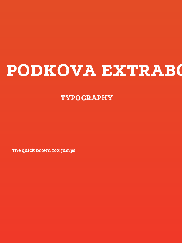 Podkova ExtraBold Poster