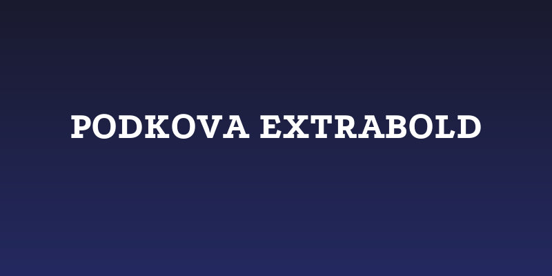 Podkova ExtraBold Social Header