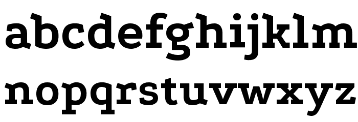 Podkova ExtraBold Font LOWERCASE