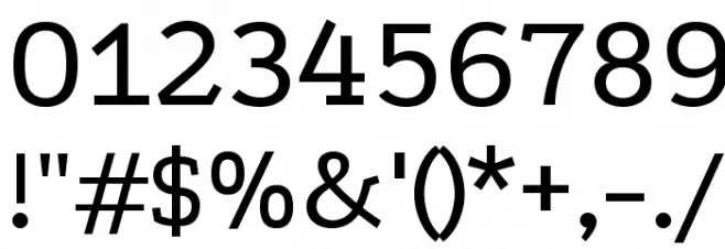 Podkova Regular Font OTHER CHARS