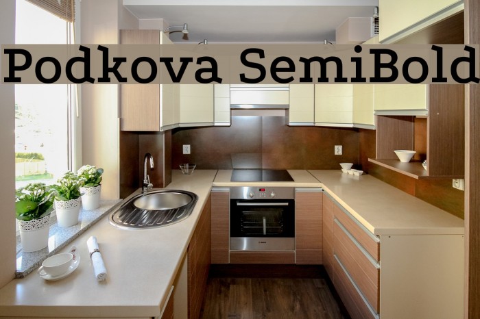 Podkova SemiBold Font examples