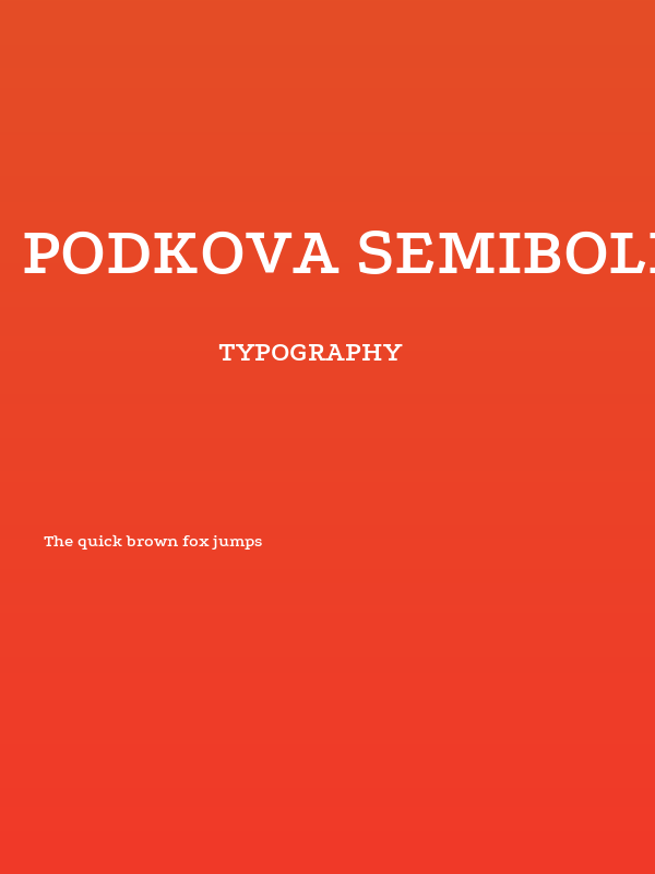 Podkova SemiBold Poster
