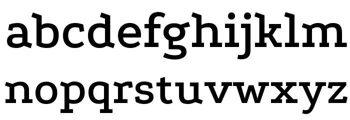 Podkova SemiBold Font LOWERCASE