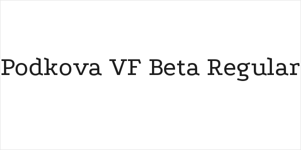 Podkova VF Beta Regular Logo