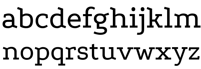 Podkova VF Beta Regular Font LOWERCASE