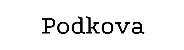 Podkova Font