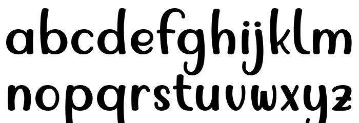 Podo Moro Font LOWERCASE