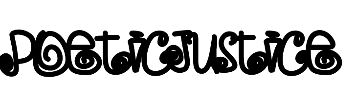 PoeticJustice  font caratteri gratis