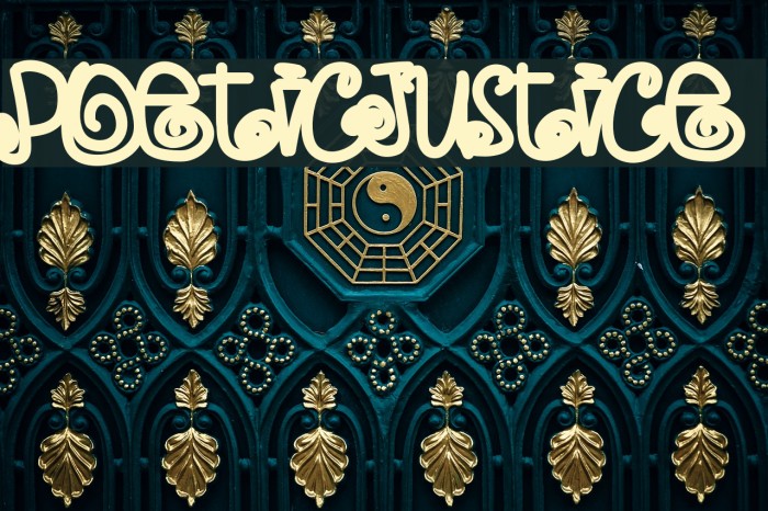 PoeticJustice Font examples