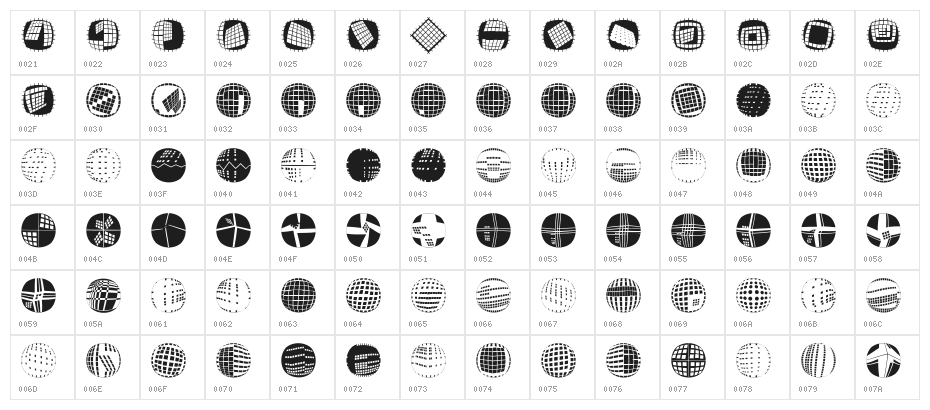 PoeticRoundsThree Character Map
