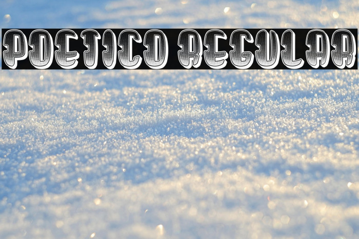 Poetico Regular Example 1