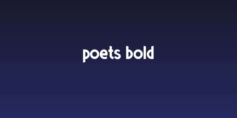 Poets Bold Social Header