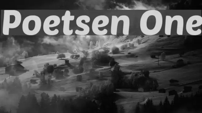 Poetsen One Font examples