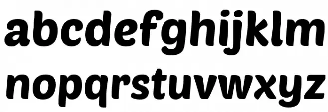 Poetsen One Font LOWERCASE