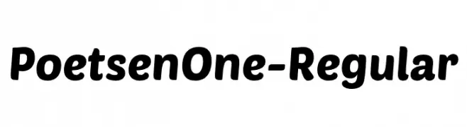 PoetsenOne-Regular  Fuentes Gratis Descargar