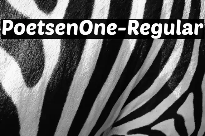 PoetsenOne-Regular Fuentes examples