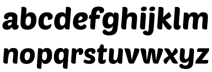 PoetsenOne-Regular Font LOWERCASE