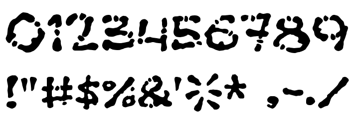 Poft Sarade フォント その他の文字