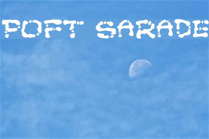 Poft Sarade フォント examples