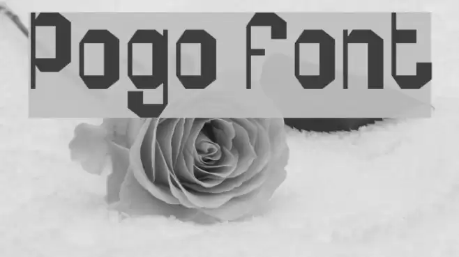 Pogo Font examples