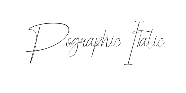 Pographic Italic Logo