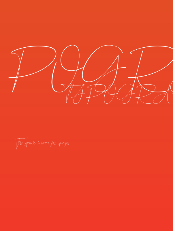 Pographic Italic Poster