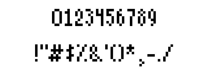 Po$h Pixels Regular Font OTHER CHARS