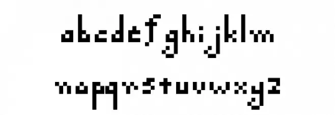 Po$h Pixels Regular خط أحرف صغيرة