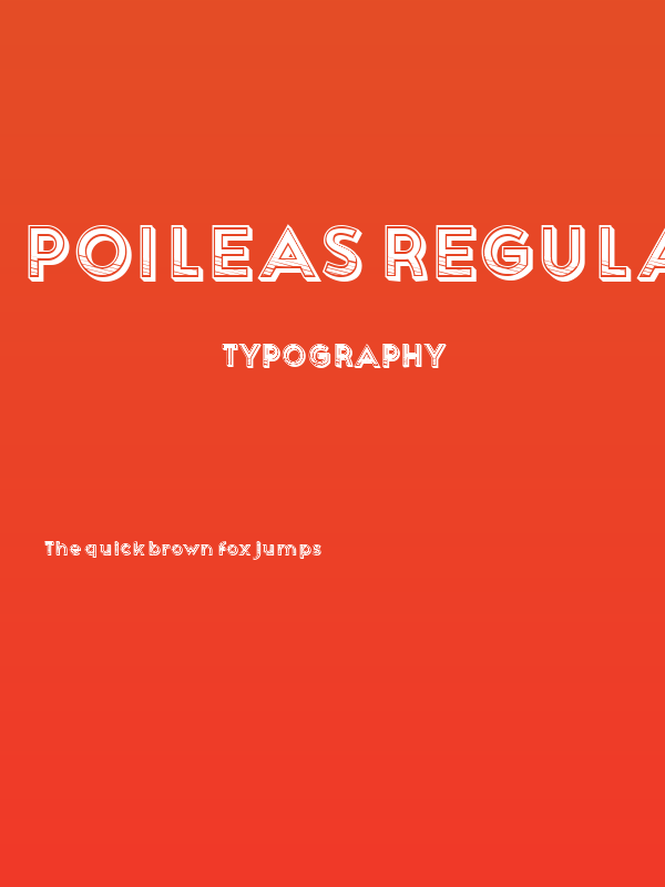 Poileas Regular Poster
