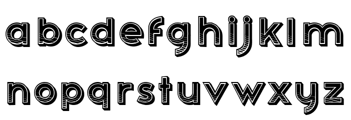 Poileas Regular Font LOWERCASE