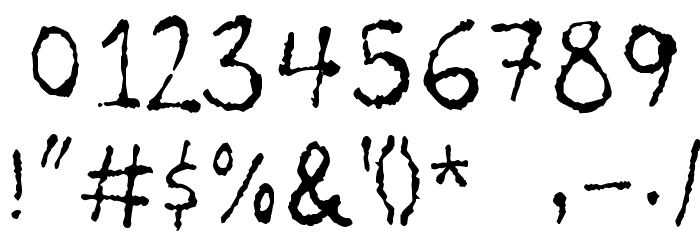 Poilet Taper Font OTHER CHARS