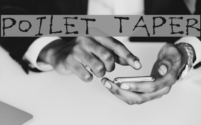Poilet Taper Font examples