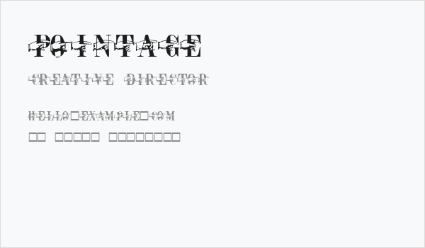 Pointage Business Card