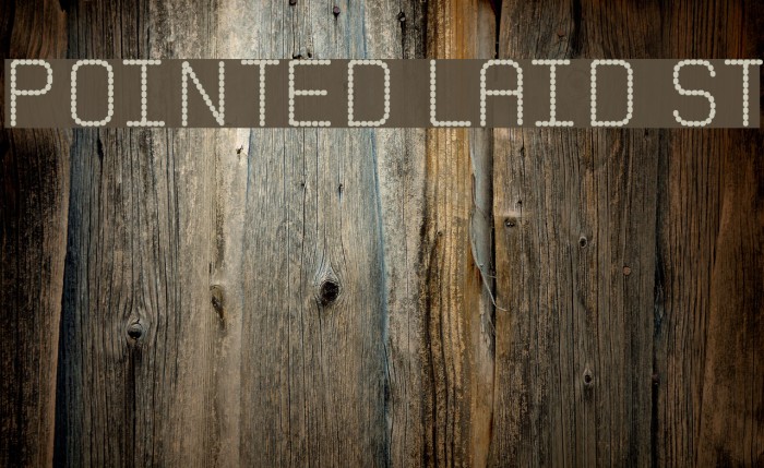 Pointed Laid St Font examples