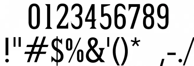 Pointed Font OTHER CHARS