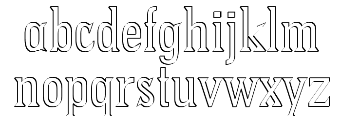 PointedOut Font LOWERCASE