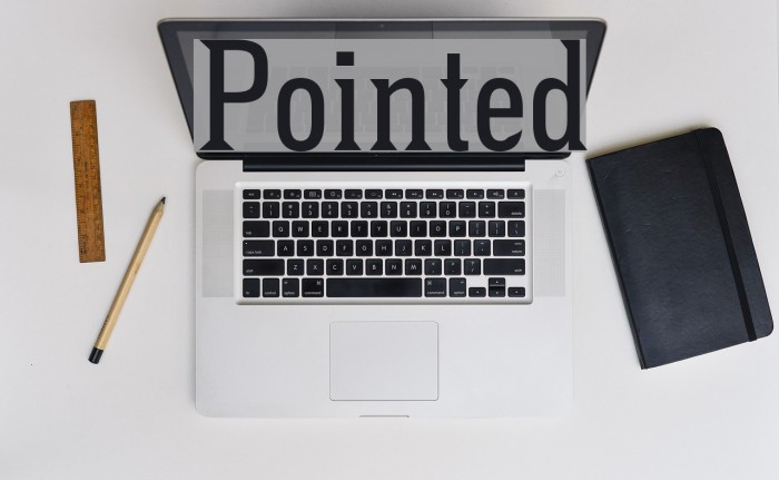 Pointed Font examples