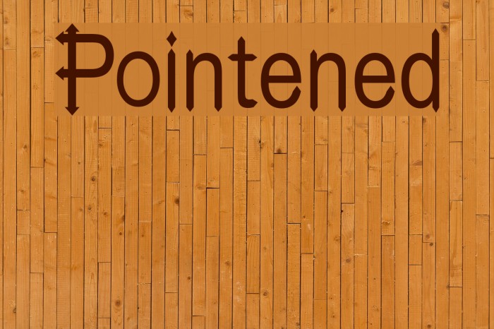 Pointened Font examples