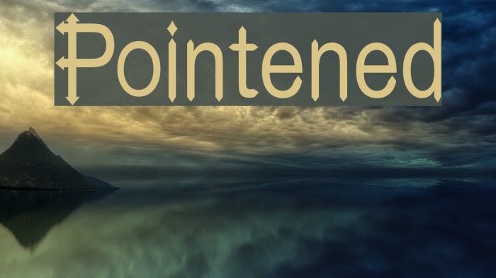 Pointened Font examples