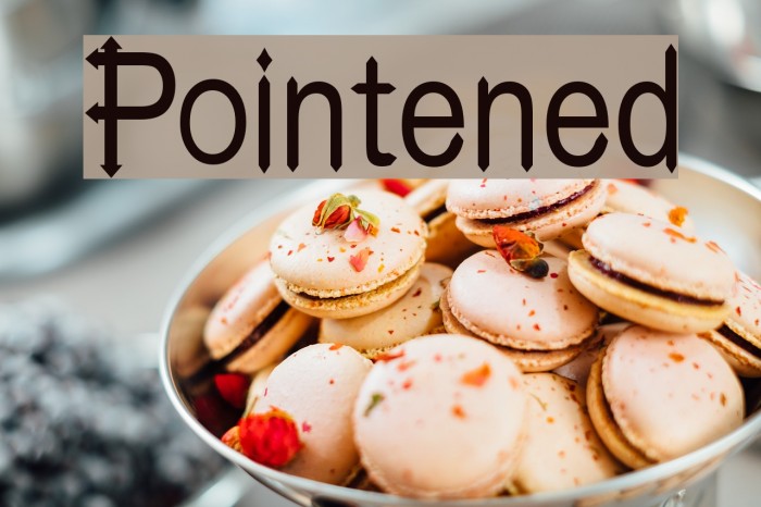 Pointened Font examples
