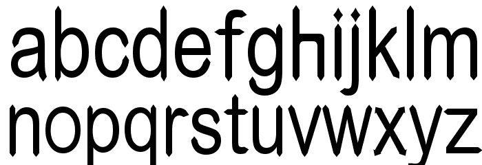 Pointened Font LOWERCASE